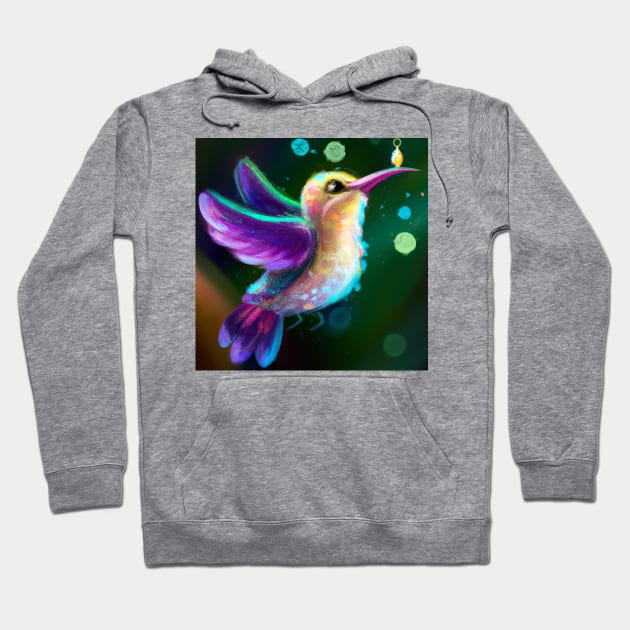 Cute Hummingbird Drawing Hoodie by Play Zoo